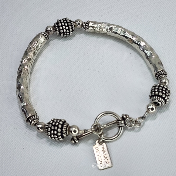 Tina Barry Sterling Silver Bead Bracelet - Picture 6 of 11